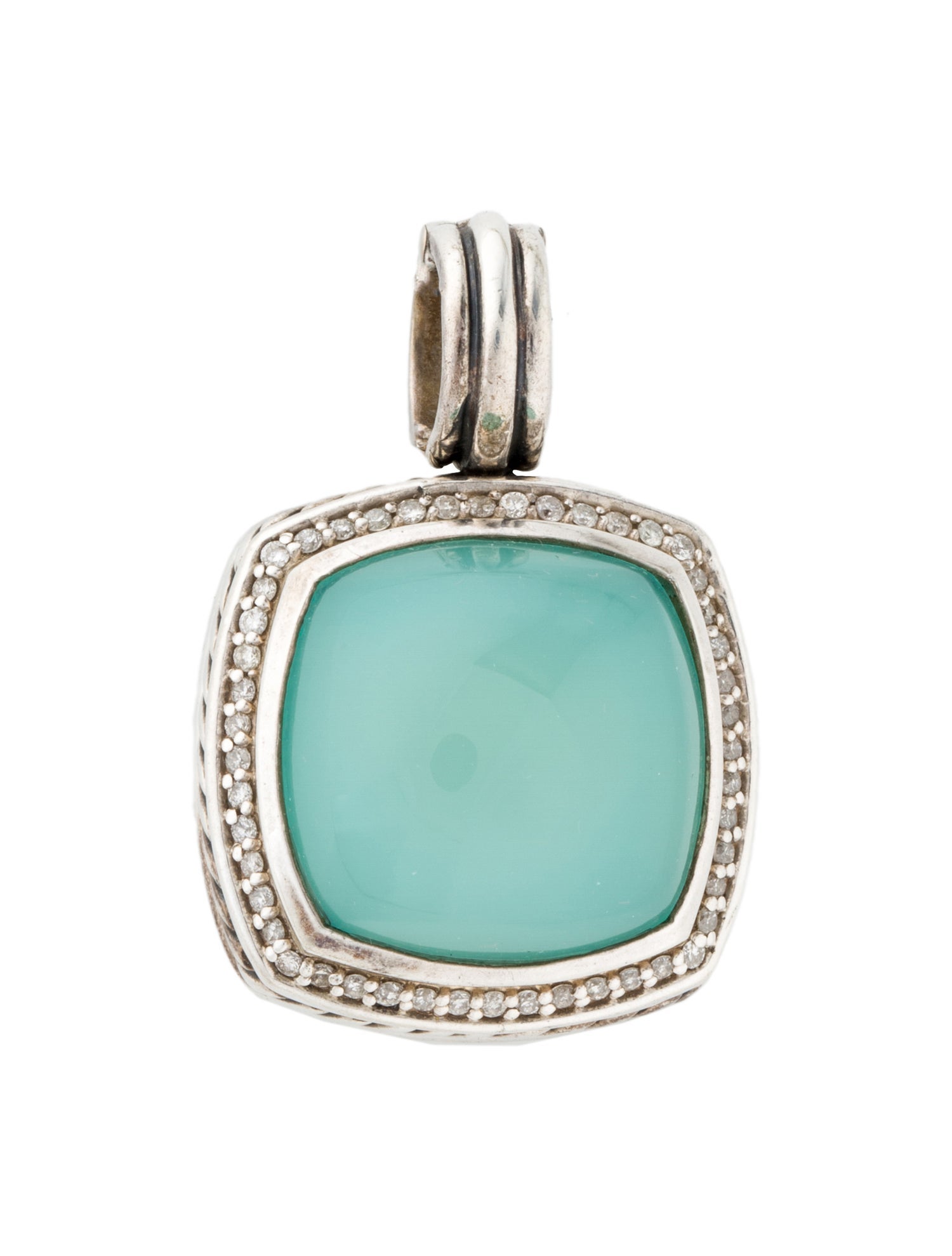 David Yurman Chalcedony & Diamond Albion Pendant