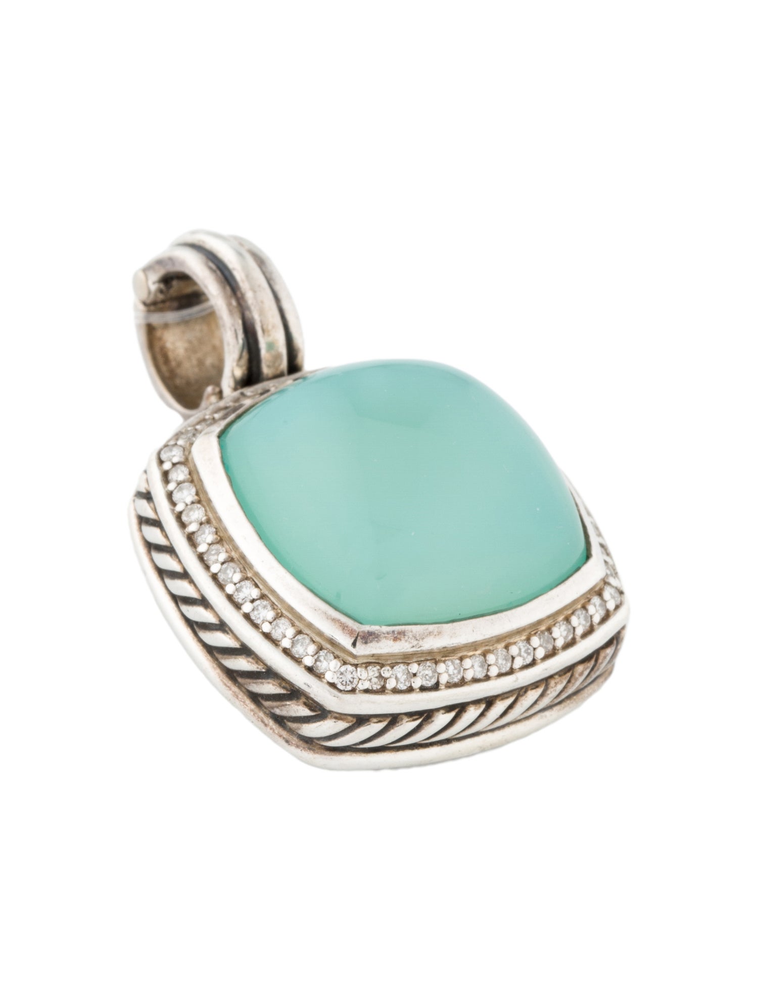 David Yurman Chalcedony & Diamond Albion Pendant