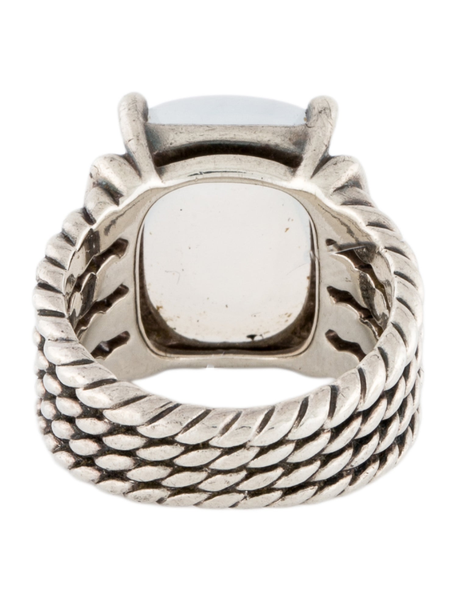 David Yurman Moon Quartz & Diamond Wheaton Ring