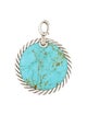 David Yurman Mother of Pearl, Turquoise & Diamond Element Reversible Pendant