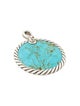 David Yurman Mother of Pearl, Turquoise & Diamond Element Reversible Pendant