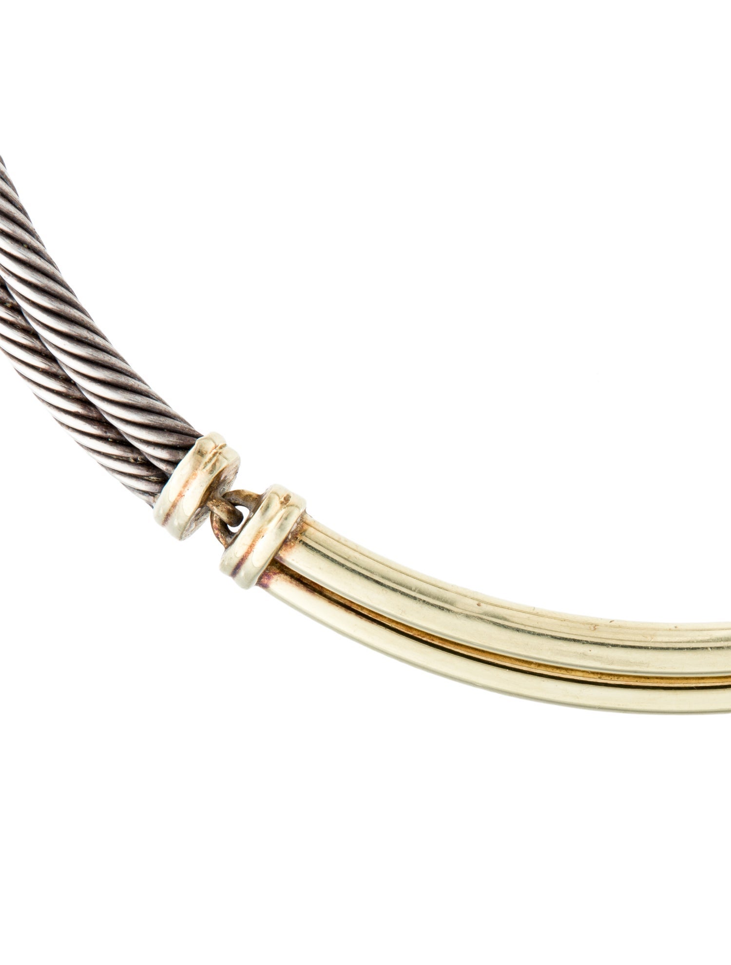David Yurman Two-Tone Metro Collar Necklace