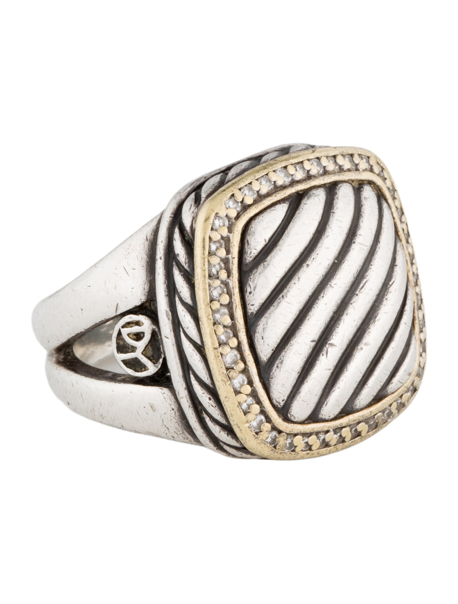 David Yurman Diamond Cable Cocktail Ring