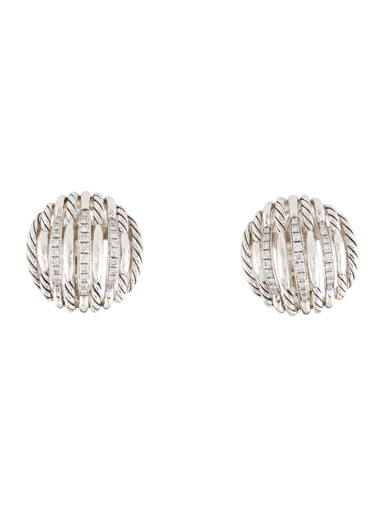 David Yurman Diamond Tides Earcli