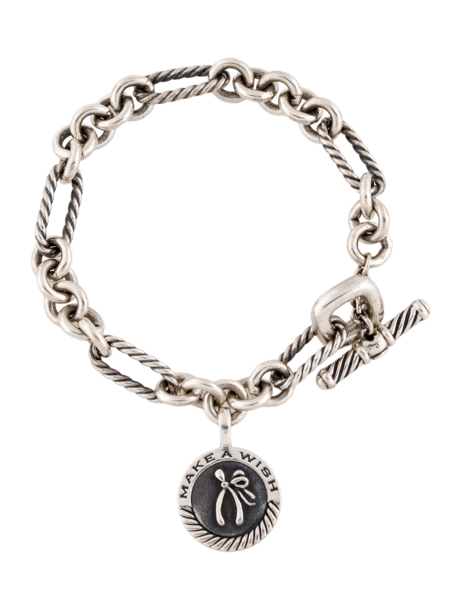David Yurman Make a Wish Charm Link Bracelet