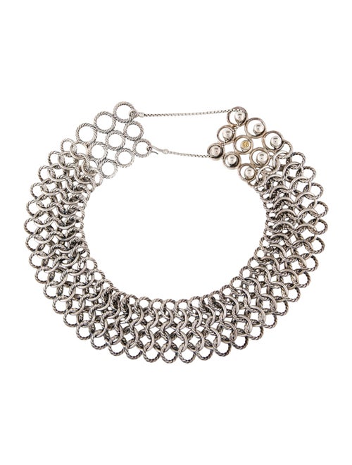 David Yurman Two-Tone Atlas Chainmail Collar Necklace