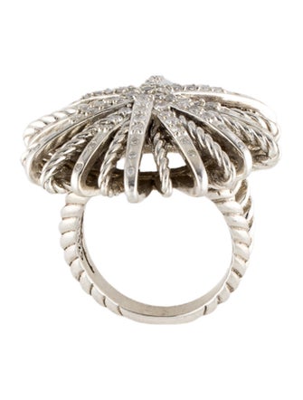 David Yurman Diamond Starburst Cocktail Ring