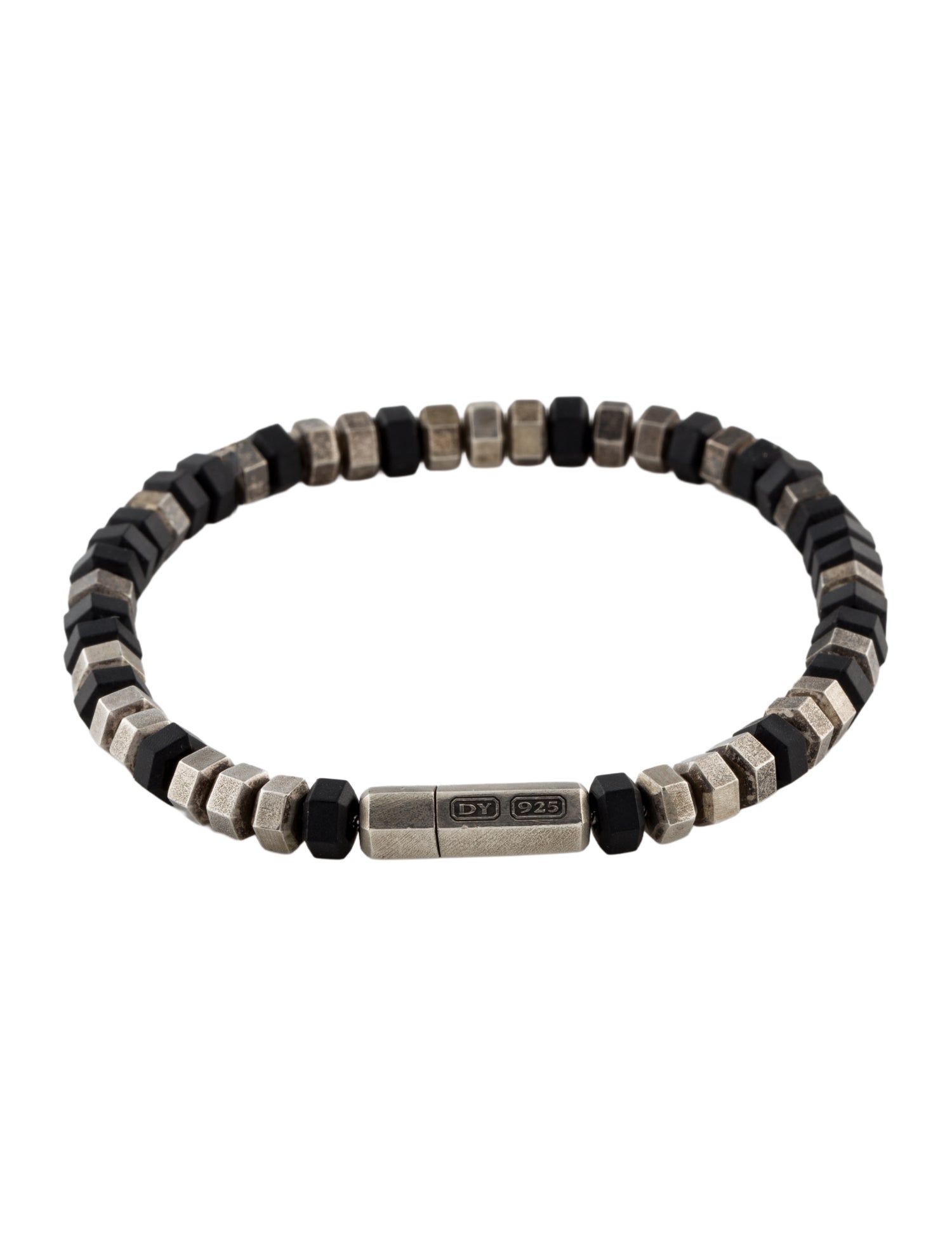 David Yurman Onyx Hex Bead Bracelet