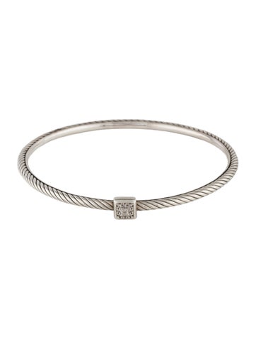 David Yurman Bangle Diamond Square Cable