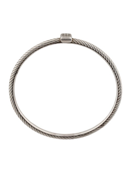 David Yurman Diamond Square Cable Bangle