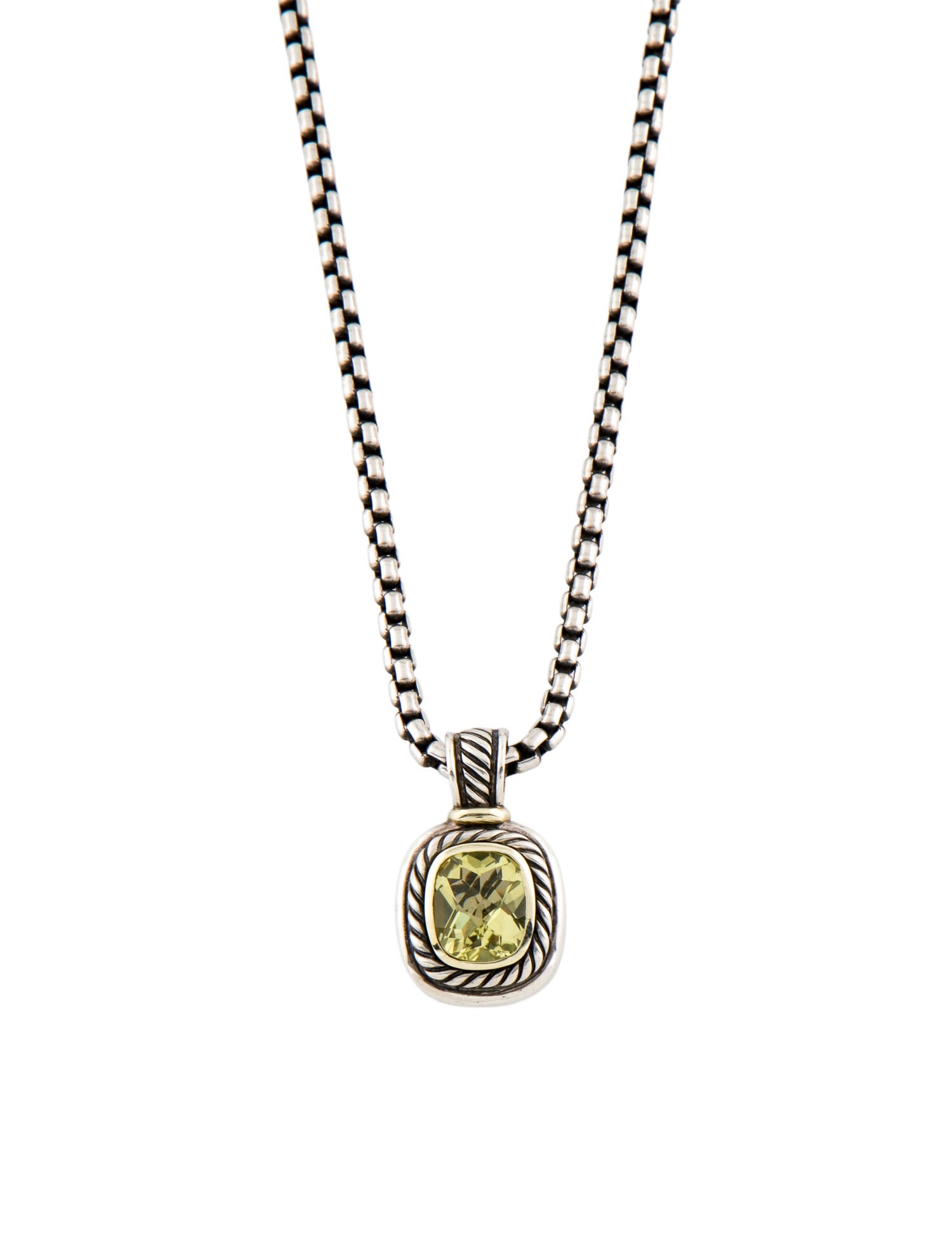 David Yurman Quartz Albion Pendant Necklace