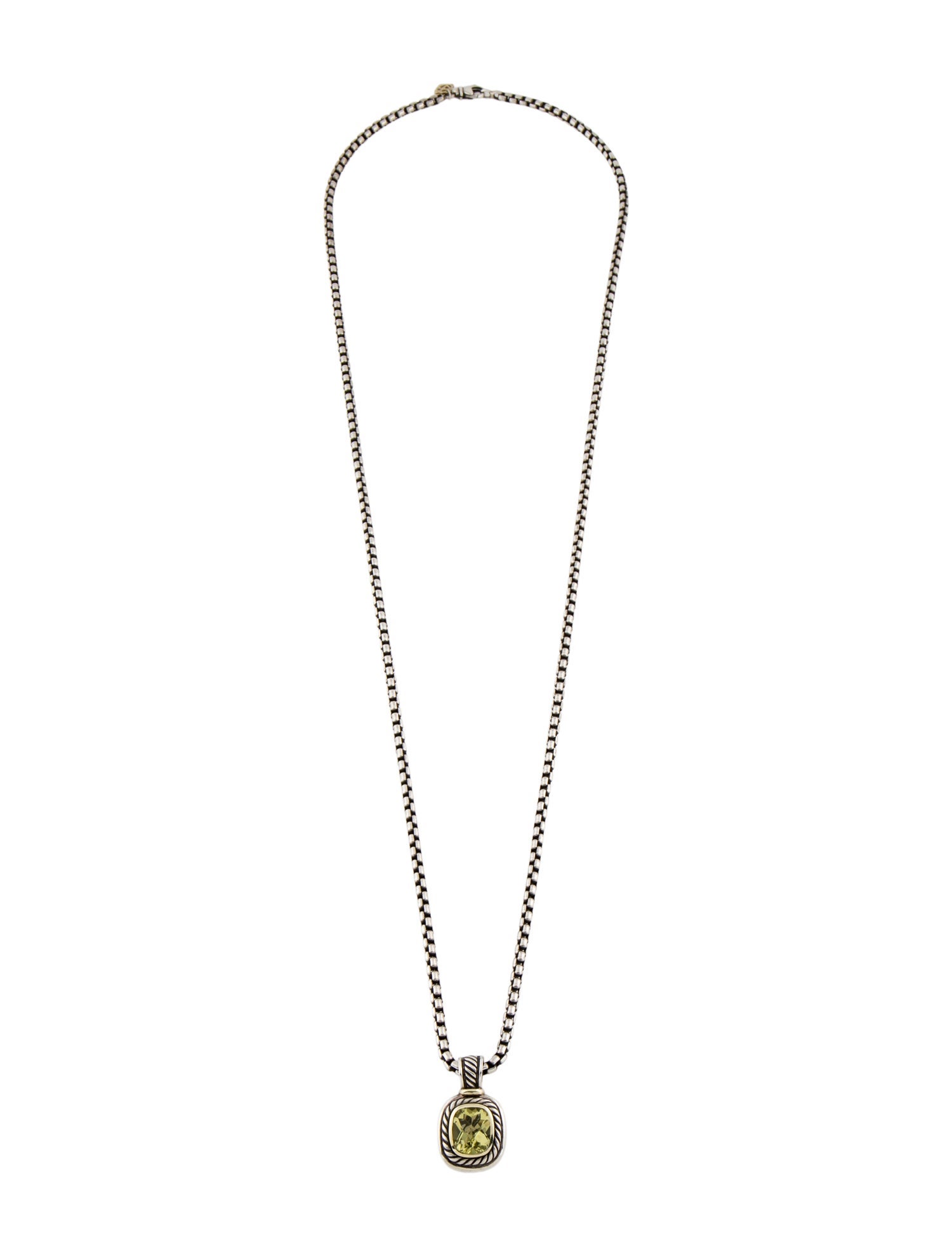 David Yurman Quartz Albion Pendant Necklace