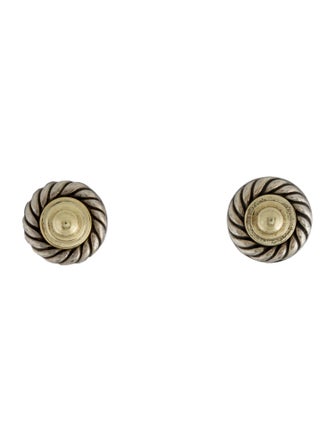 David Yurman Two-Tone Cookie Stud Earrings
