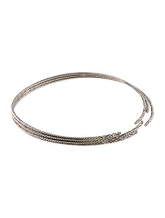 David Yurman Diamond Willow Collar Necklace