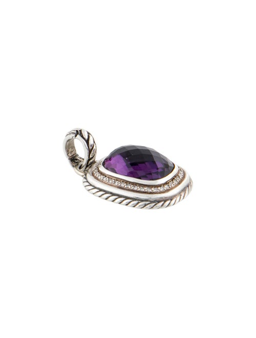 David Yurman Amethyst & Diamond Wheaton Enhancer Pendant