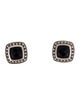 David Yurman Onyx & Diamond Albion Studs