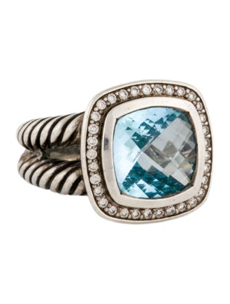 David Yurman Topaz & Diamond Albion Cocktail Ring