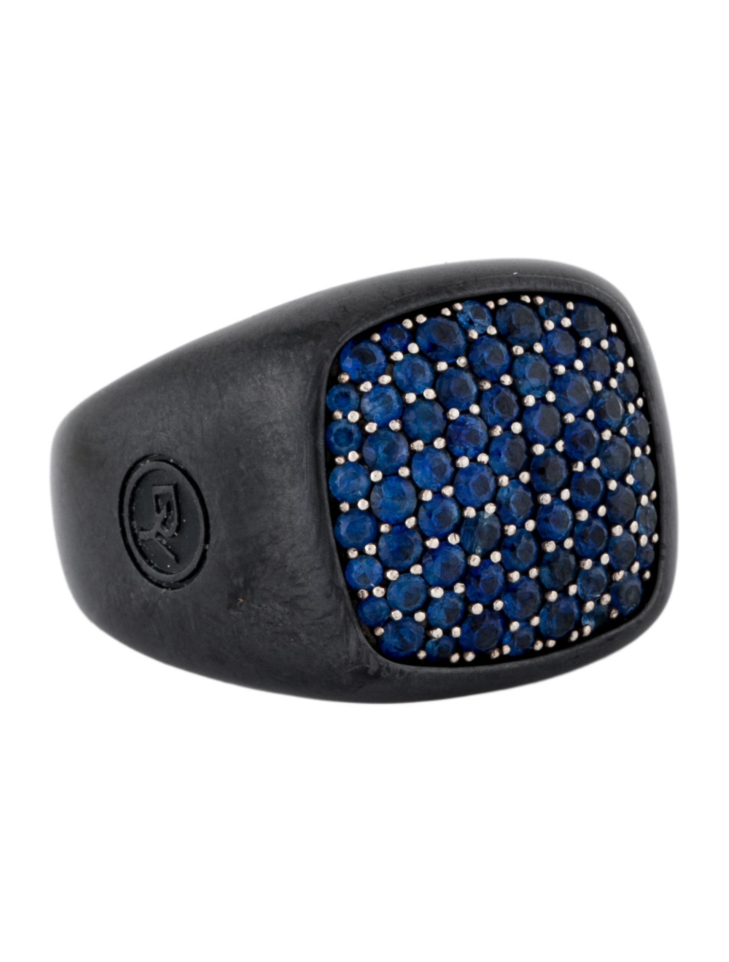 David Yurman Sapphire Pavé Signet Ring