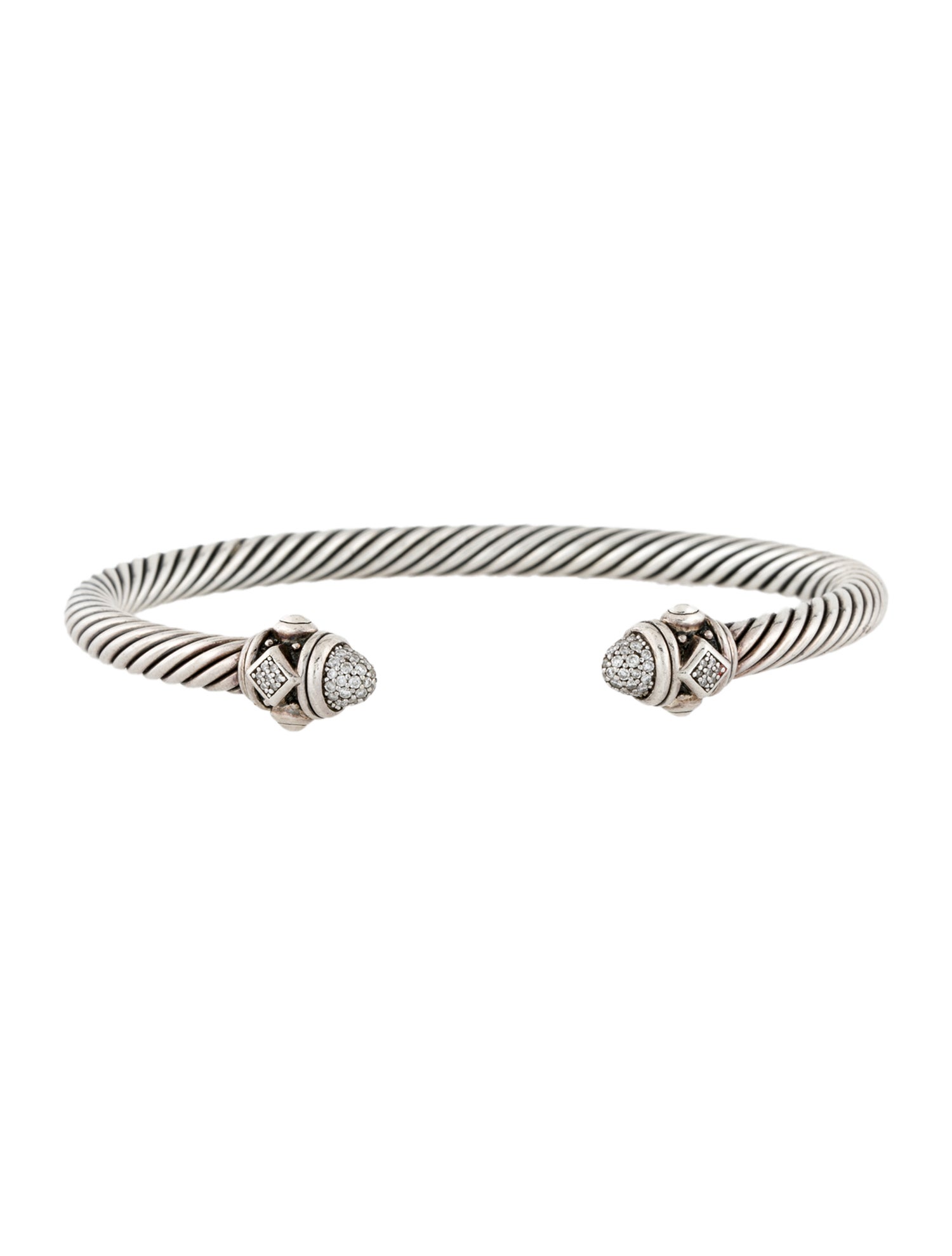 David Yurman Diamond Renaissance Cable Bracelet