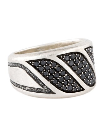 David Yurman 1.65CT Diamond Hammered Band