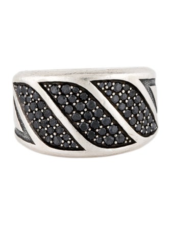 David Yurman 1.65CT Diamond Hammered Band