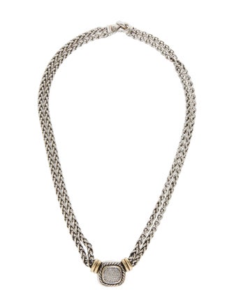 David Yurman Diamond Two-Tone Double Choker