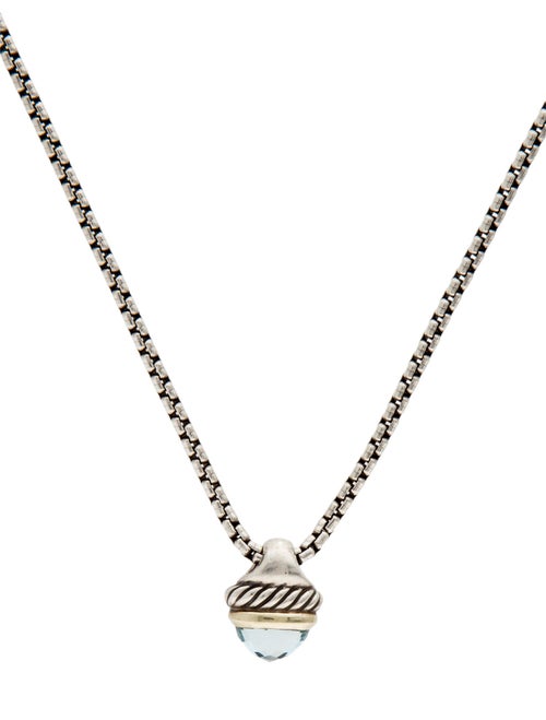 David Yurman Topaz Acorn Pendant Necklace