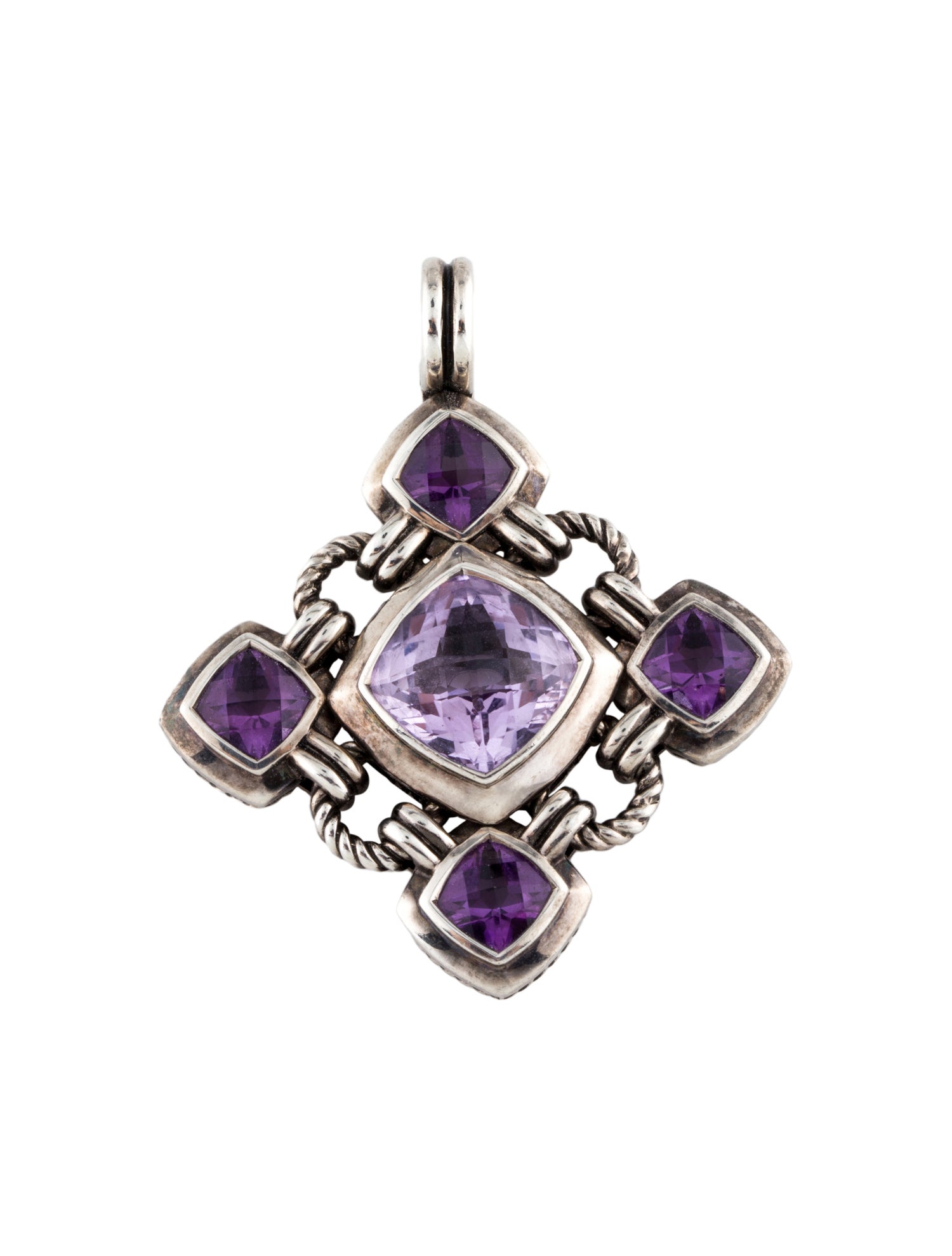 David Yurman Amethyst Renaissance Pendant Necklace