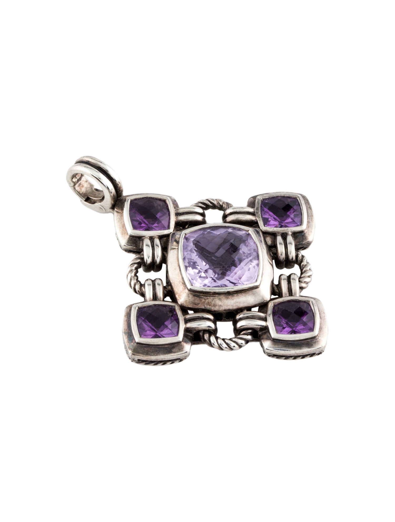 David Yurman Amethyst Renaissance Pendant Necklace