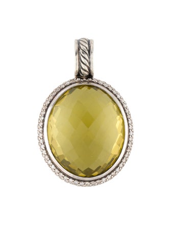 David Yurman Quartz & Diamond Enhancer Pendant