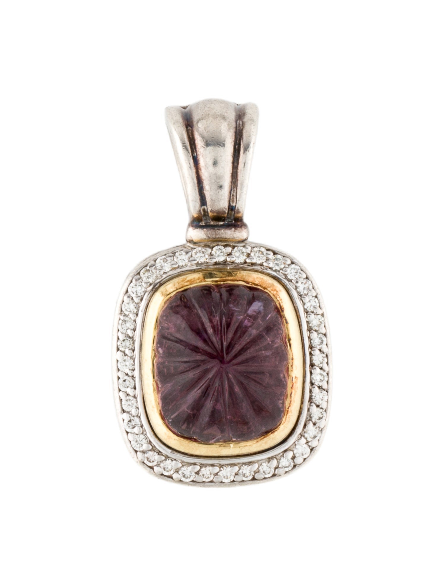 David Yurman Tourmaline & Diamond Albion Enhancer Pendant