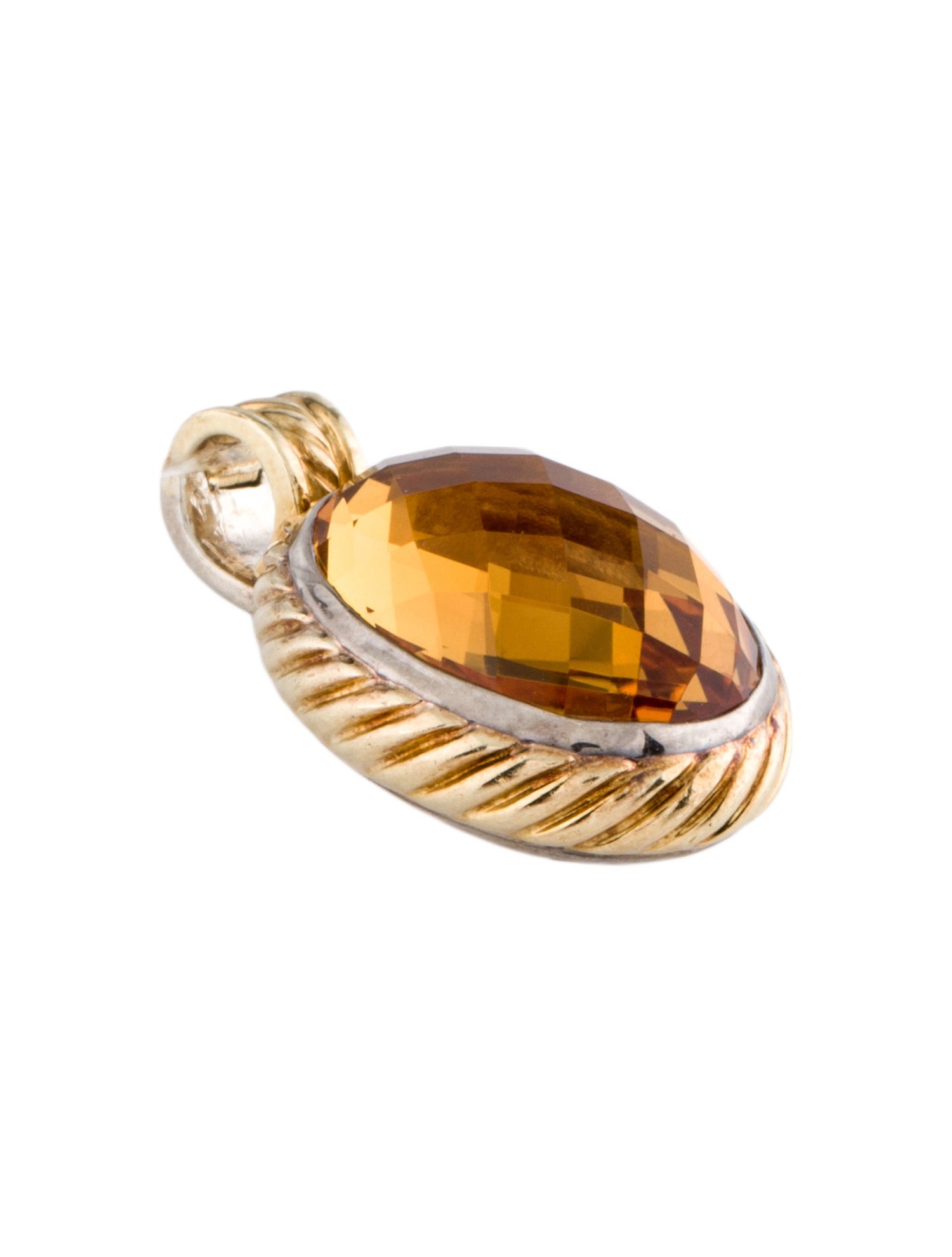 David Yurman Citrine Enhancer Pendant