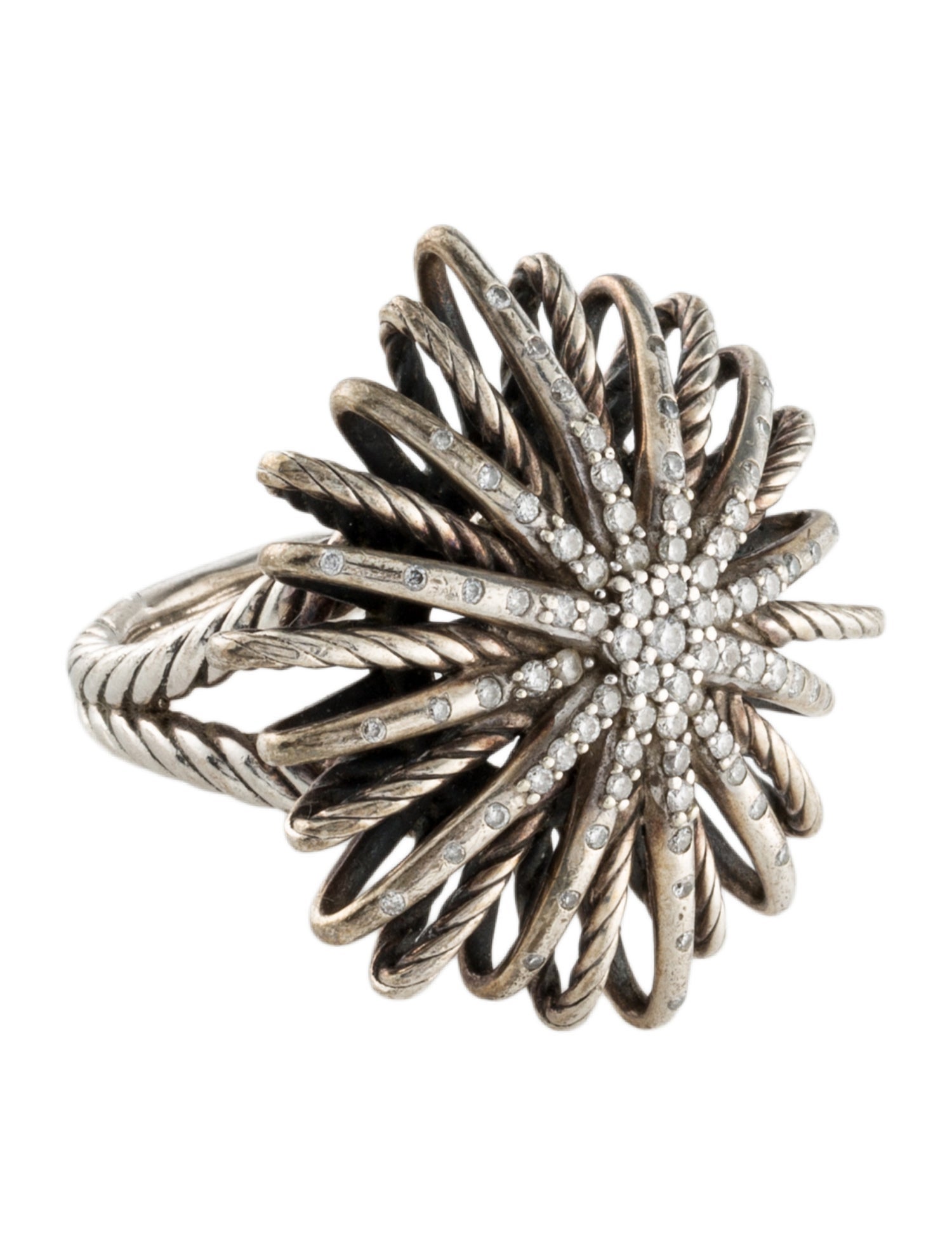 David Yurman Diamond Starburst Cocktail Ring