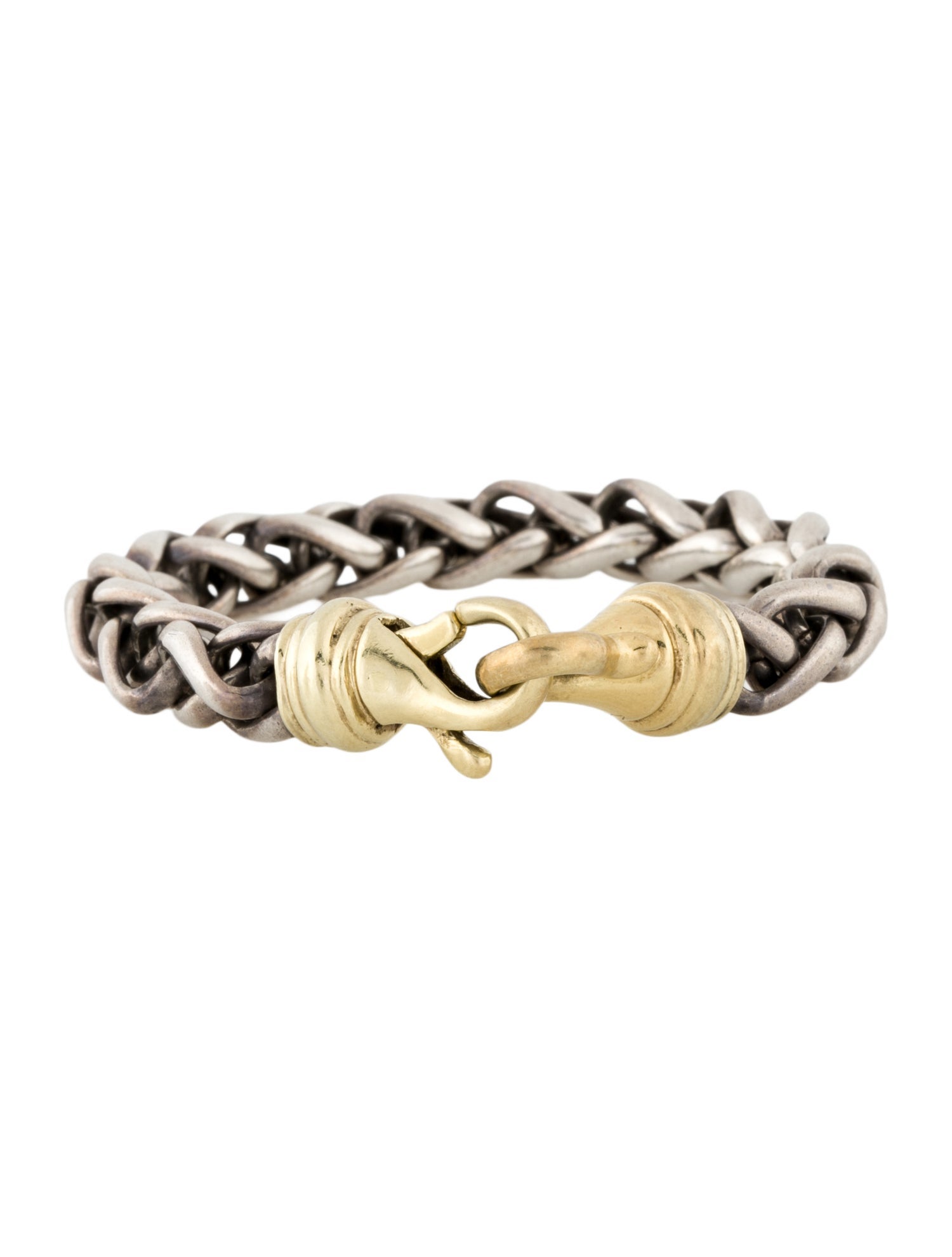 David Yurman Vintage Two-Tone Wheat Chain Link Bracelet