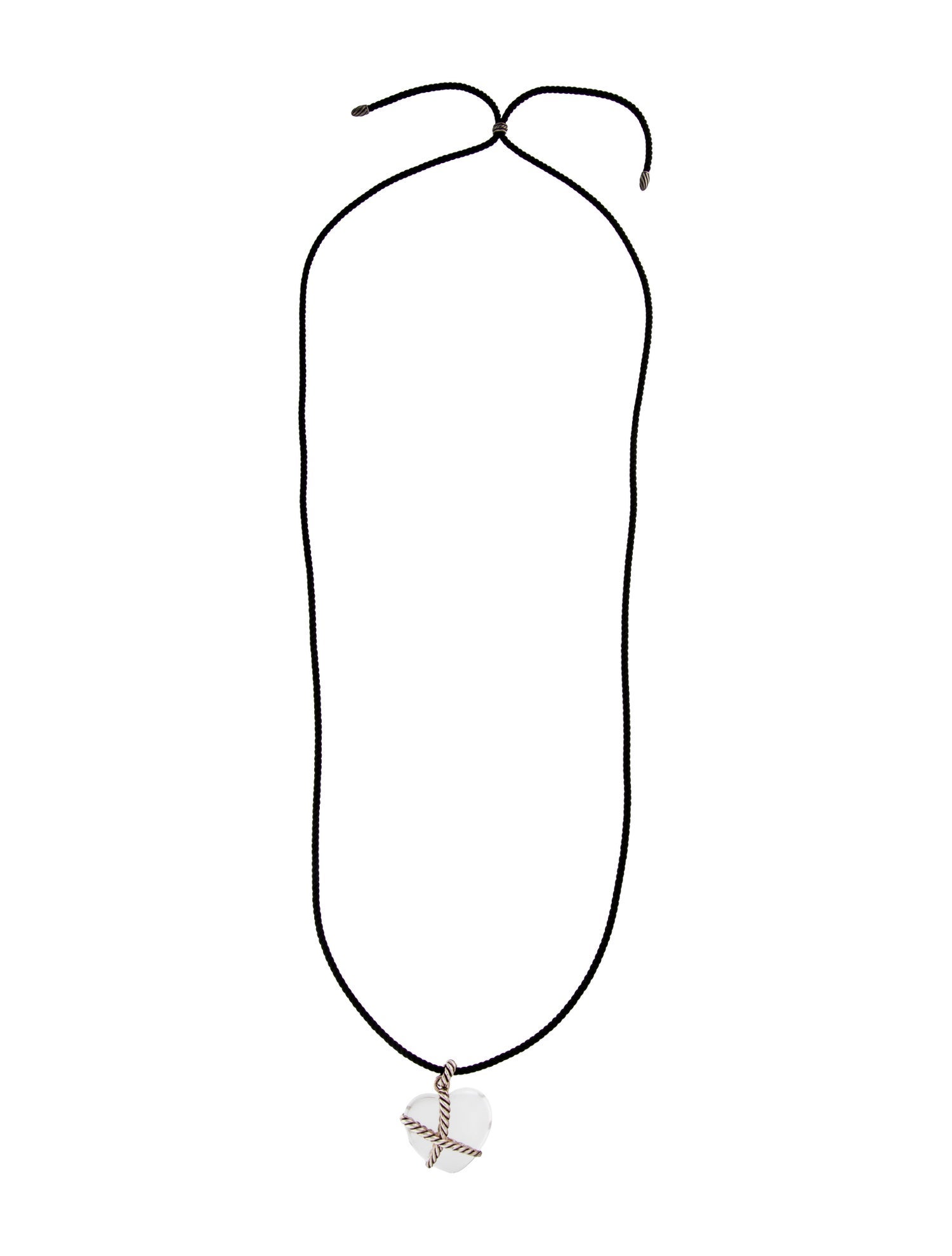 David Yurman Cable Heart Pendant Necklace