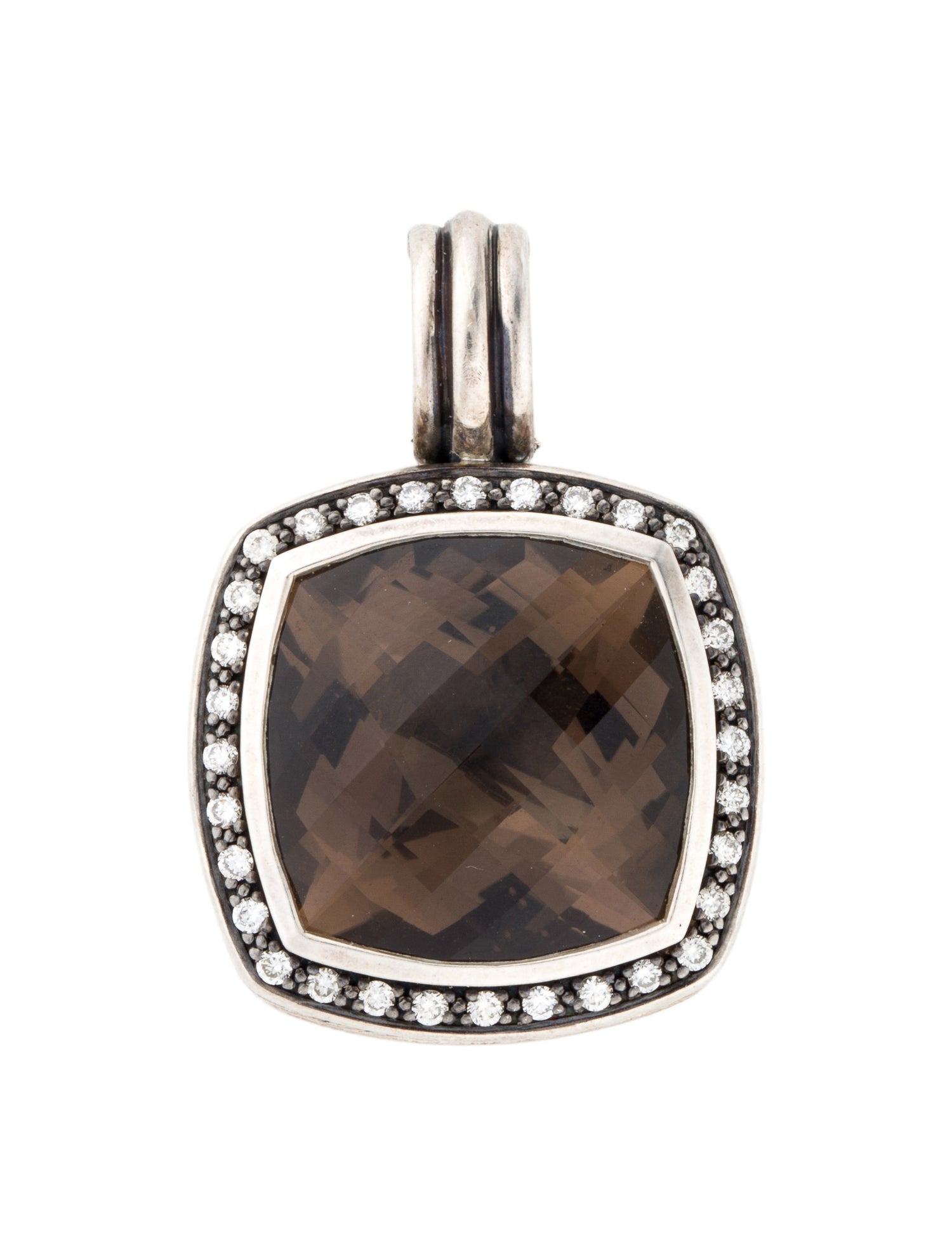 David Yurman Smoky Quartz & Diamond Moonlit Ice Pendant