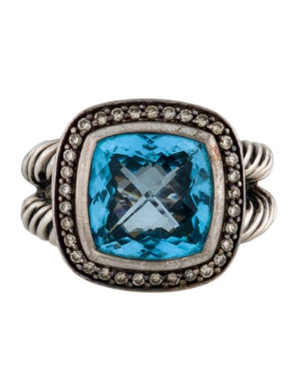 David Yurman Topaz & Diamond Albion Ring