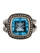 David Yurman Topaz & Diamond Albion Ring
