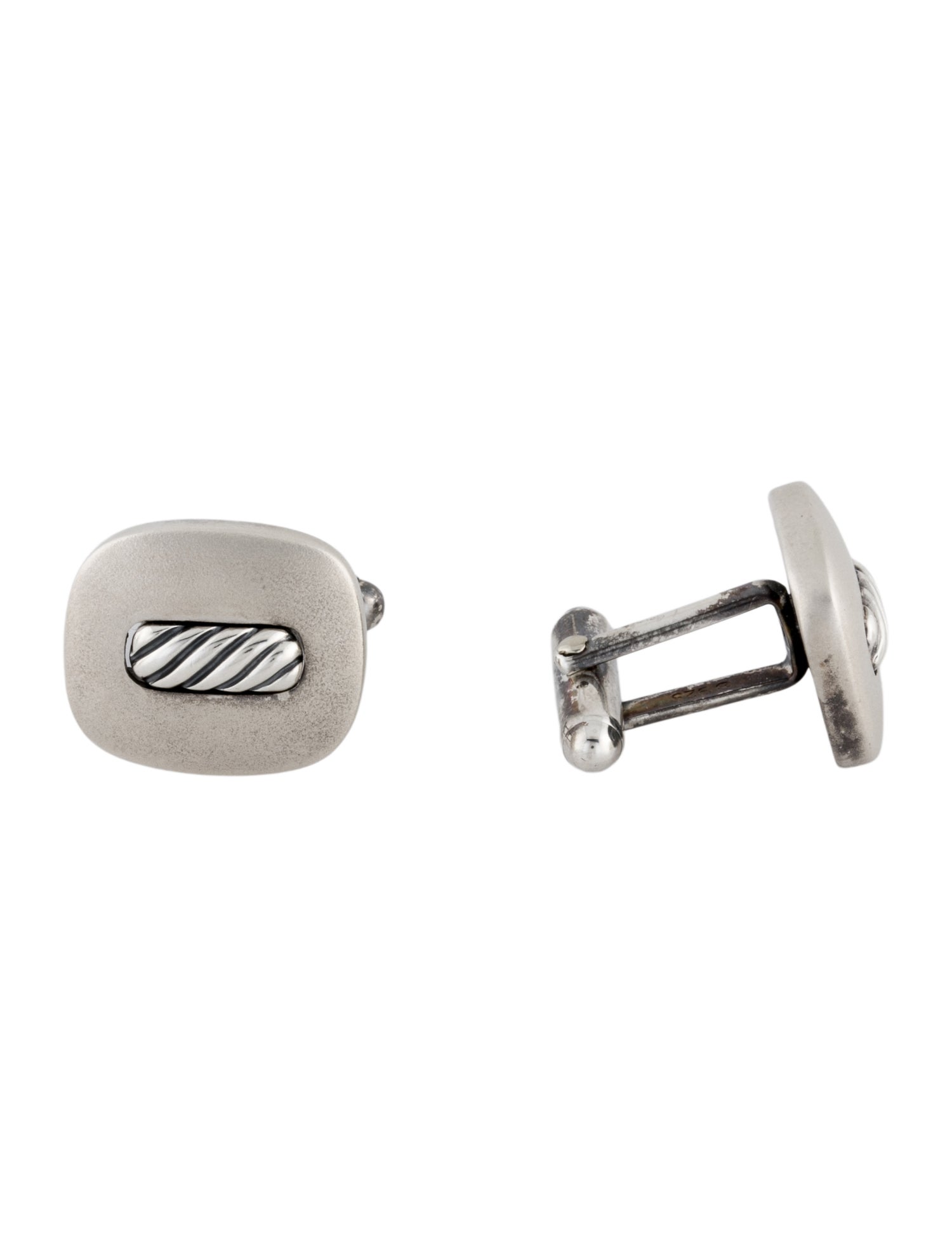 David Yurman Cable Inlay Cufflinks