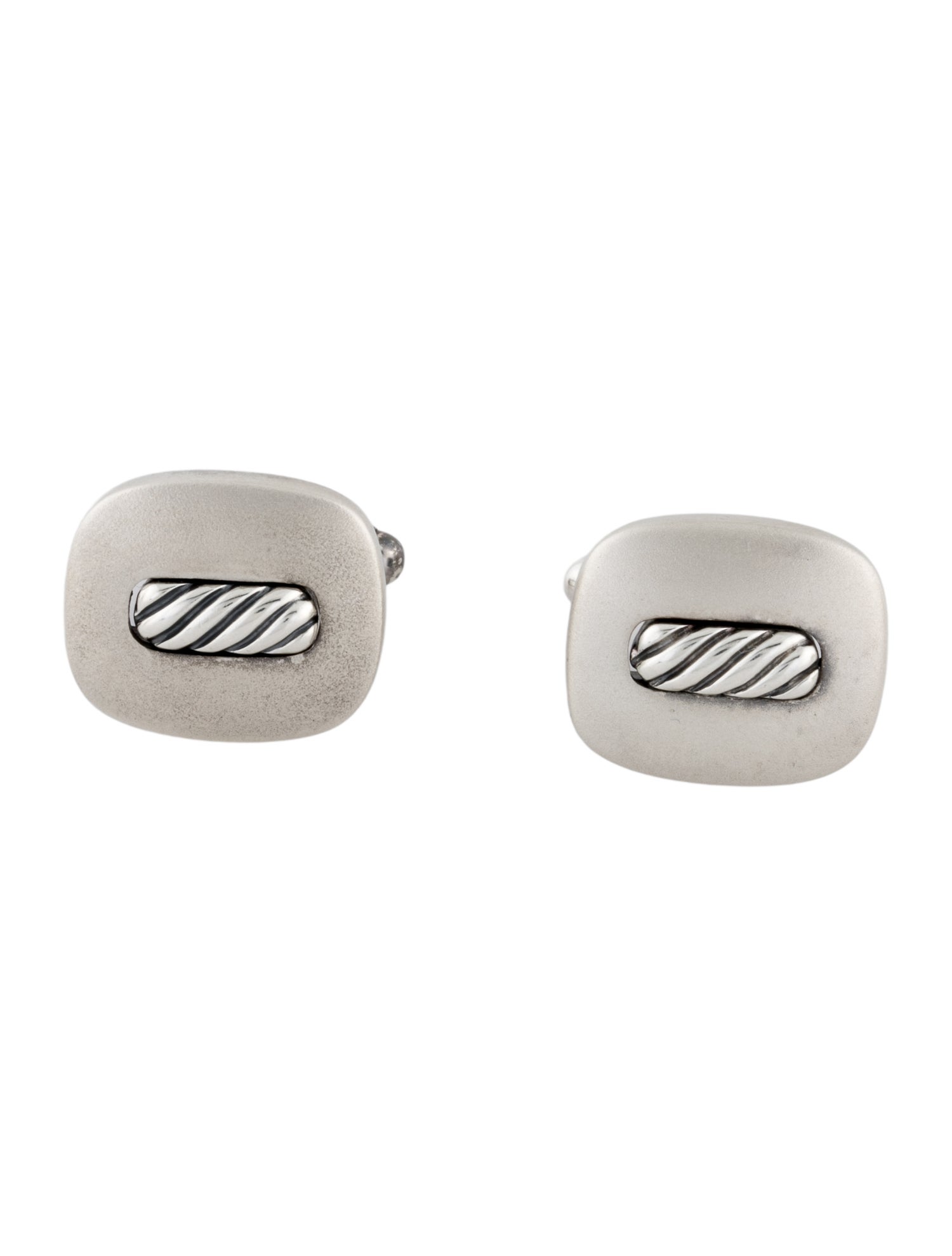 David Yurman Cable Inlay Cufflinks