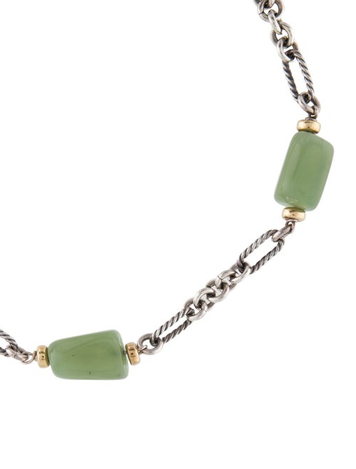 David Yurman Serpentine Station Figaro Chain Necklace