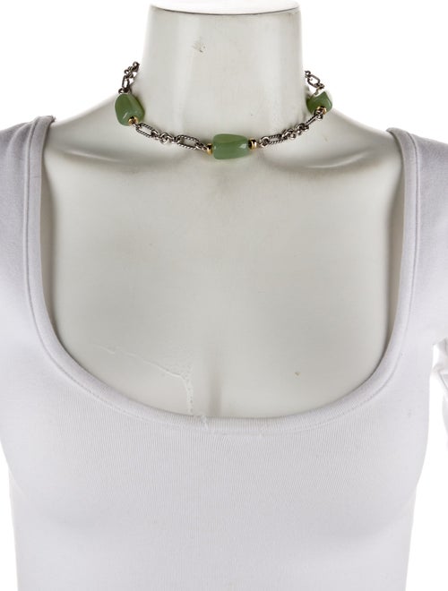 David Yurman Serpentine Station Figaro Chain Necklace