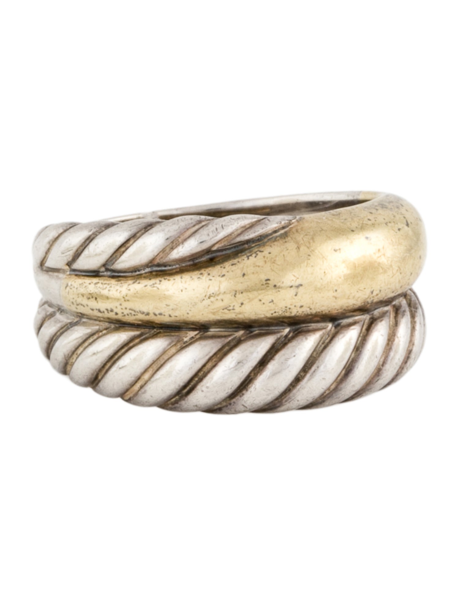 David Yurman Vintage Two-Tone Band Ring