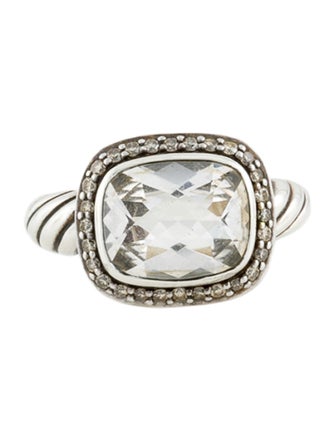 David Yurman Topaz & Diamond Noblesse Cocktail Ring