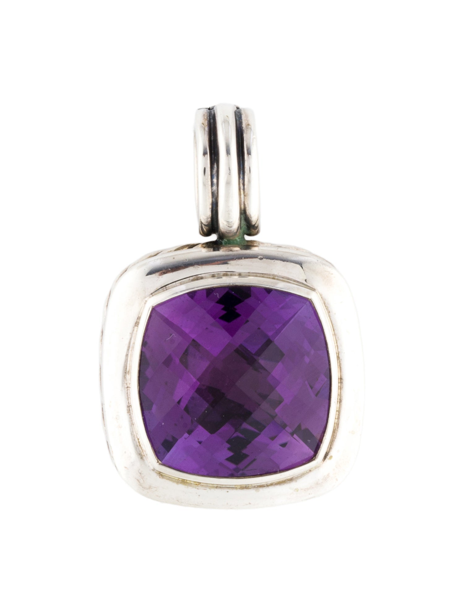 David Yurman Amethyst Albion Enhancer Pendant