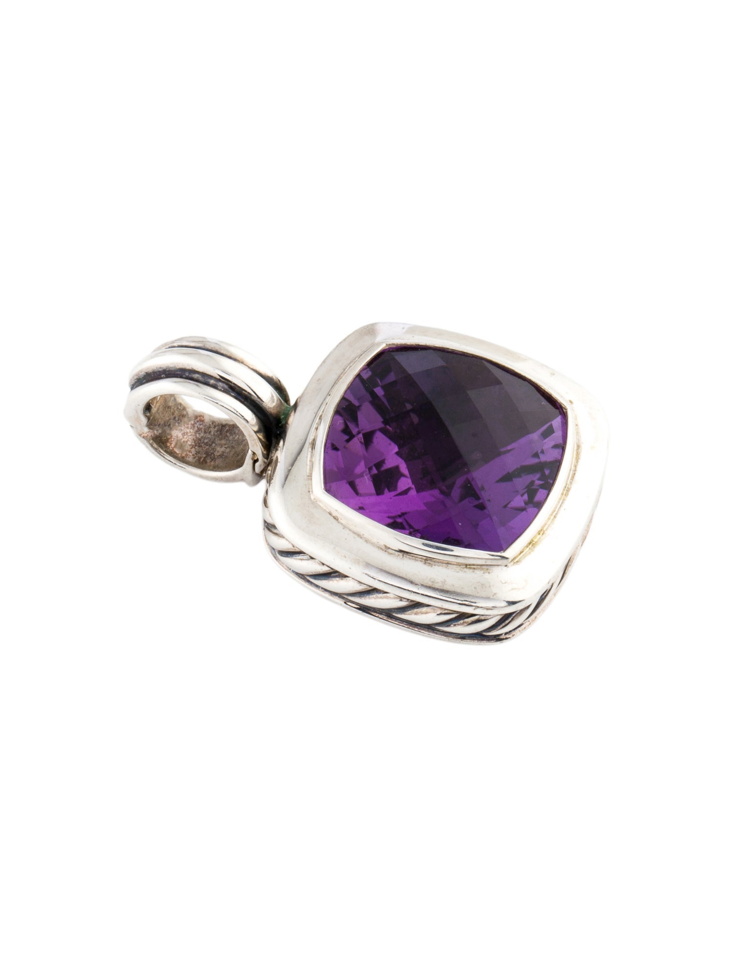 David Yurman Amethyst Albion Enhancer Pendant