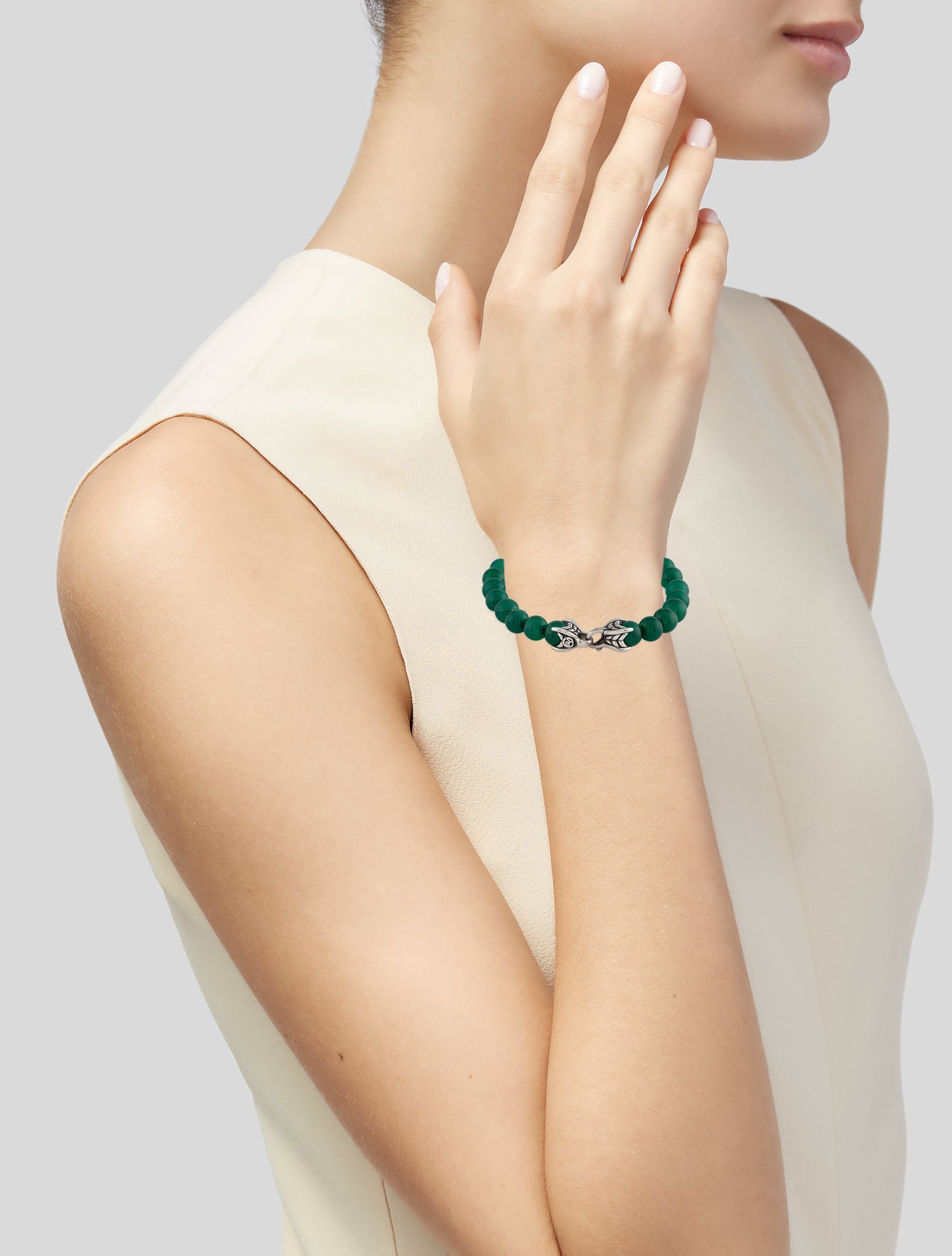 David Yurman Dyed Chalcedony Spiritual Beads Bracelet