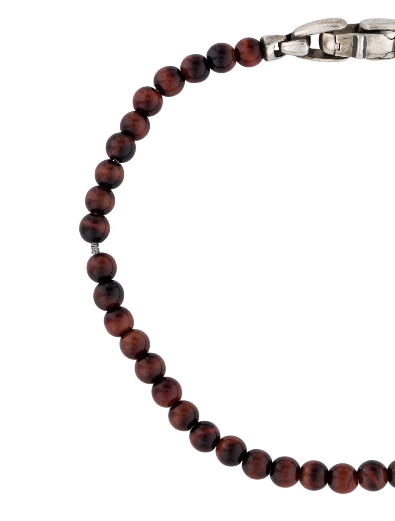 David Yurman Tiger's Eye Quartz Spiritual Beads Alternating Breacelet