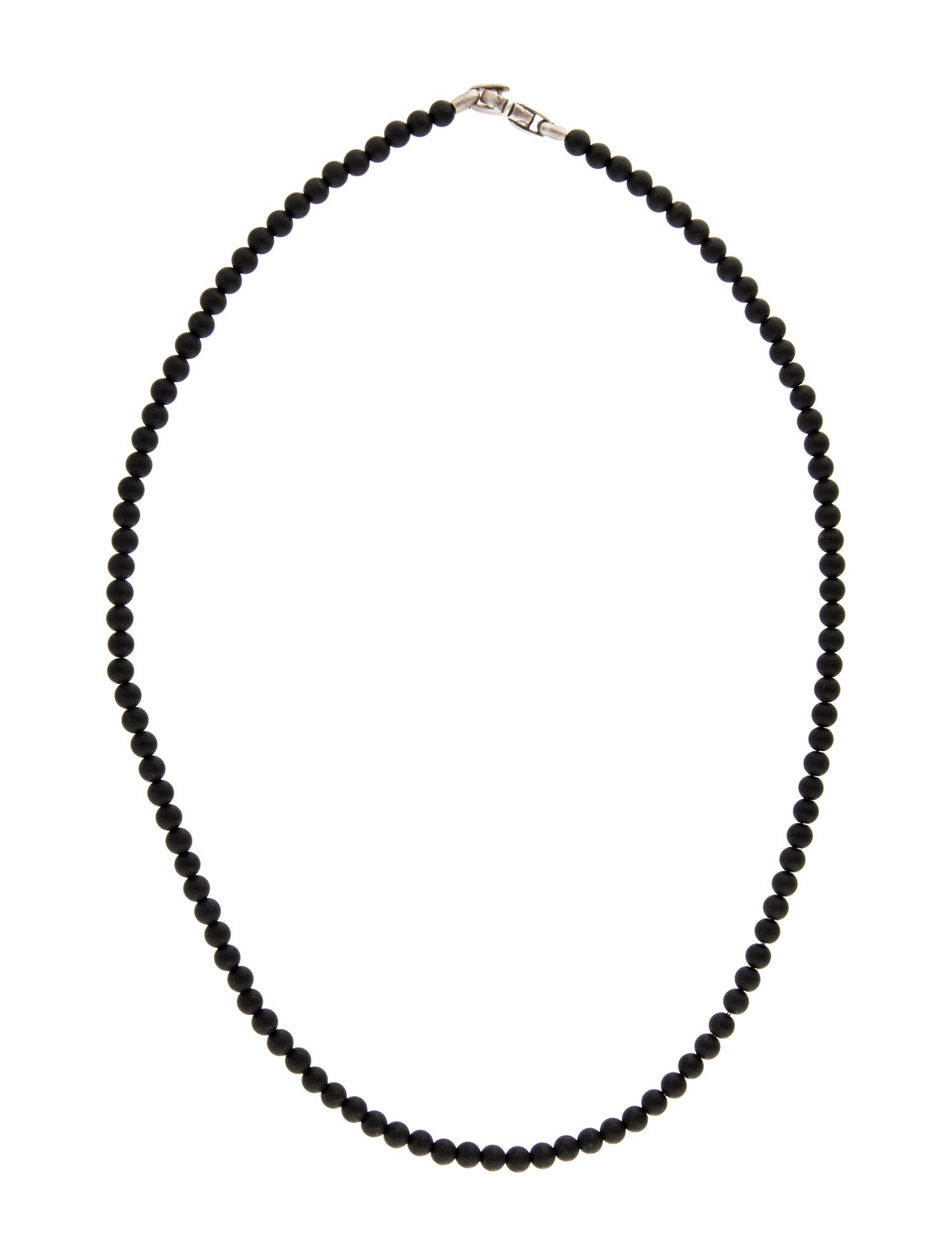 David Yurman Onyx Spiritual Bead Necklace