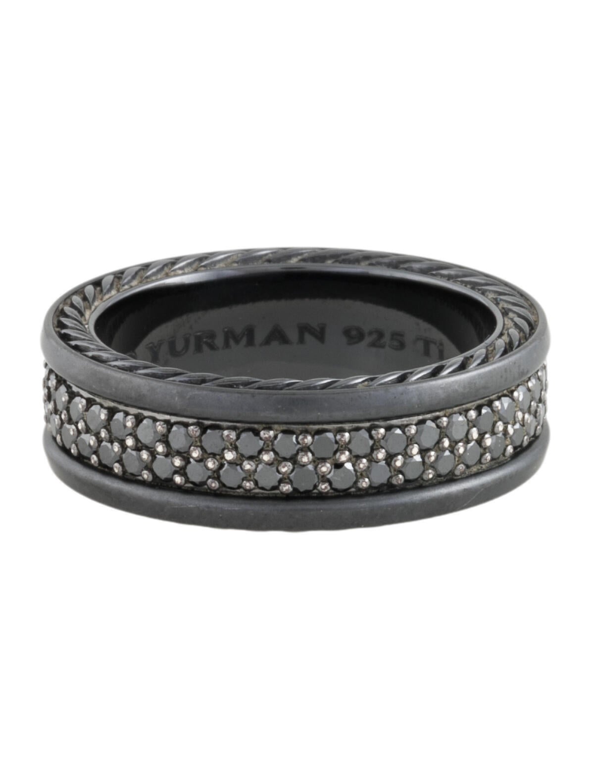 David Yurman Diamond Streamline® Two Row Band Ring